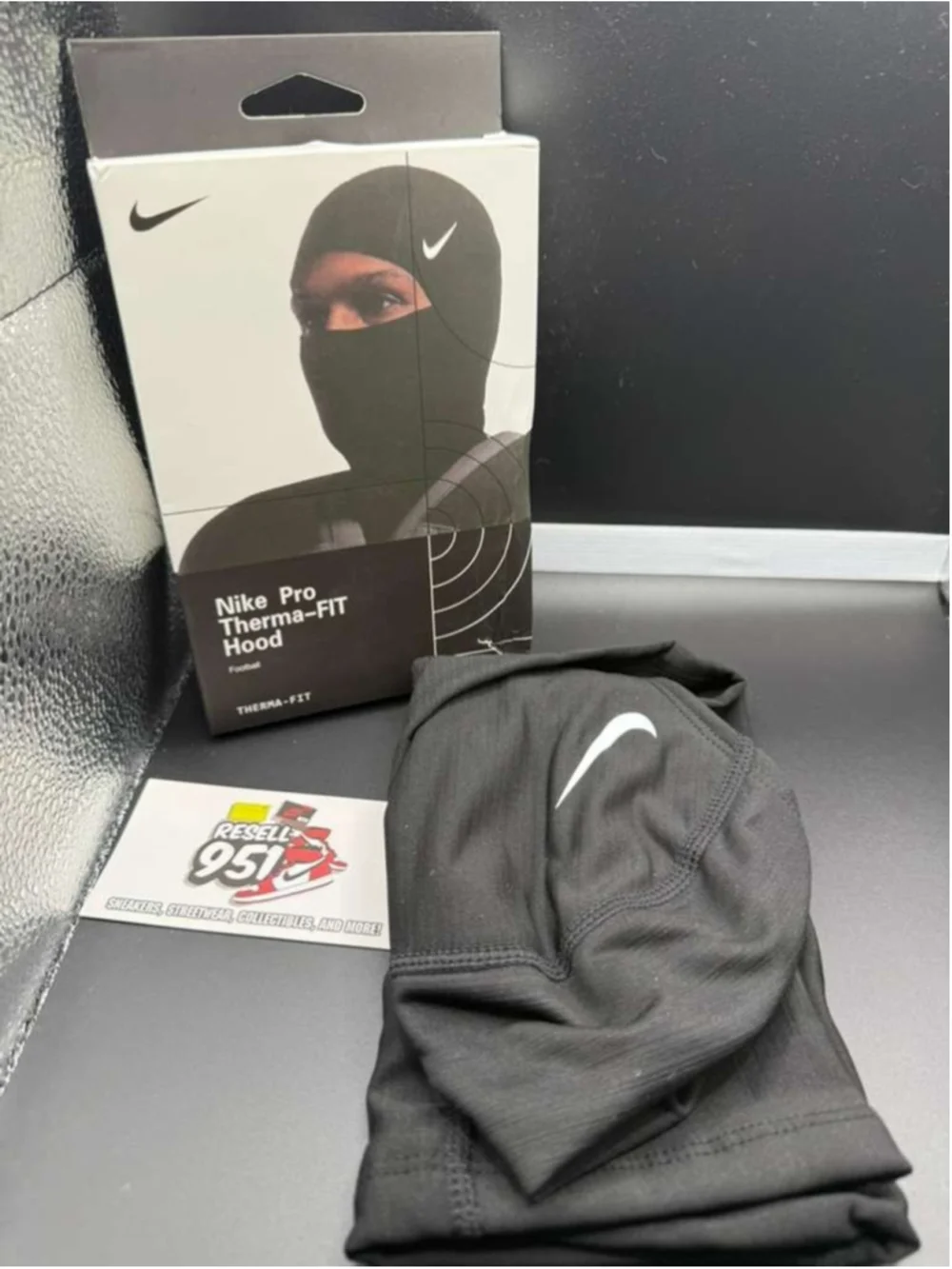 Nike Pro Therma-FIT Hood Balaclava Ski Mask NHK58-063 Black